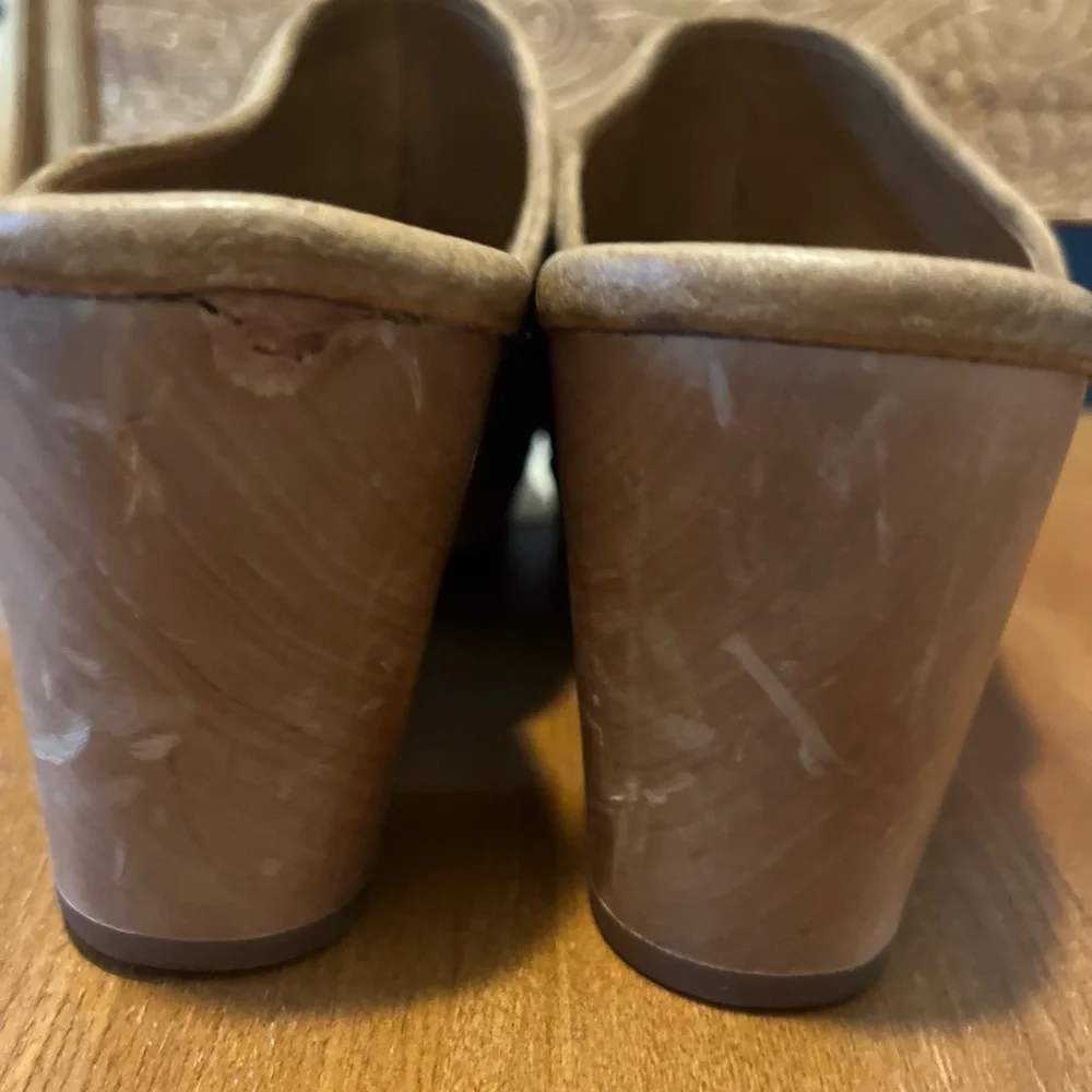 UGG Women's Tan Suede Mules - Picture 8 of 11